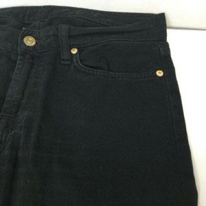 SEVEN 7 For All Mankind Jeans Sz 27 Slim Skinny Stretch Ankle Jeans Black